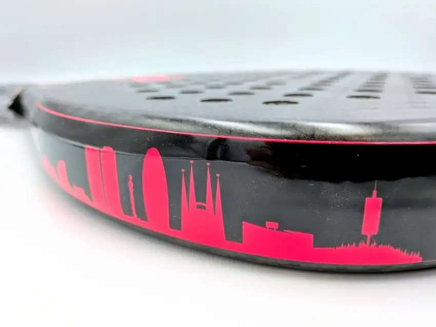 Pala de Padel | Padel Barcelona Skyline Premium Diamante Rosa - Imagen 3