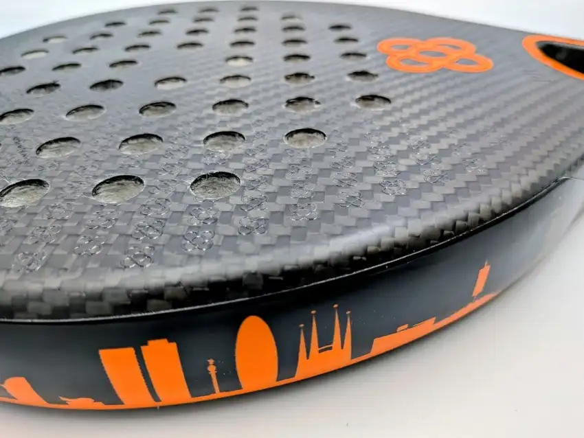 Pala de Padel | Padel Barcelona Skyline Premium Naranja - Imagen 3