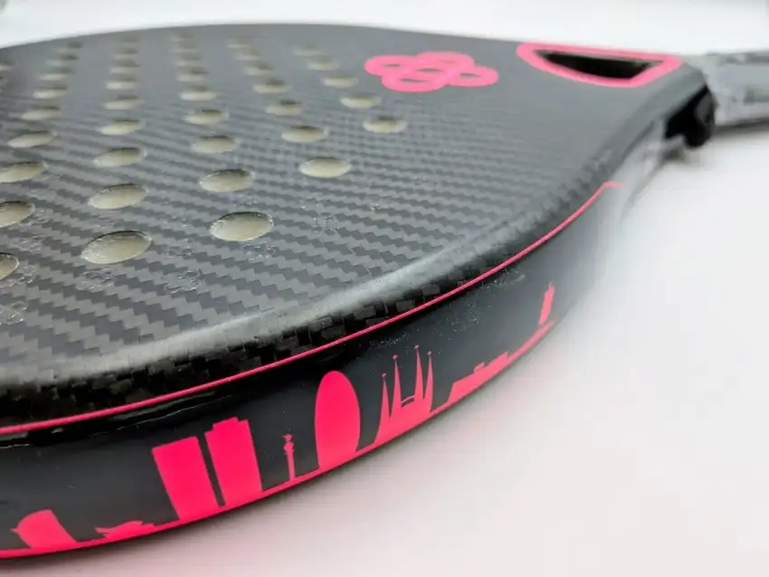 Pala de Padel | Padel Barcelona Skyline Plus Rosa - Imagen 4